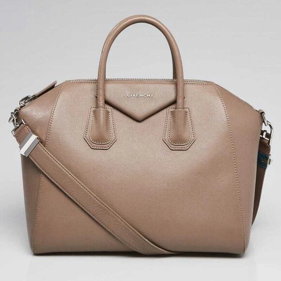 Givenchy Mastic Sugar Goatskin Leather Medium Antigona Bag - Picture 1 of 11